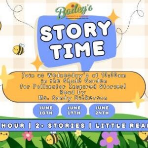 Bailey's Story Time Event 6/24/26 10am-11am